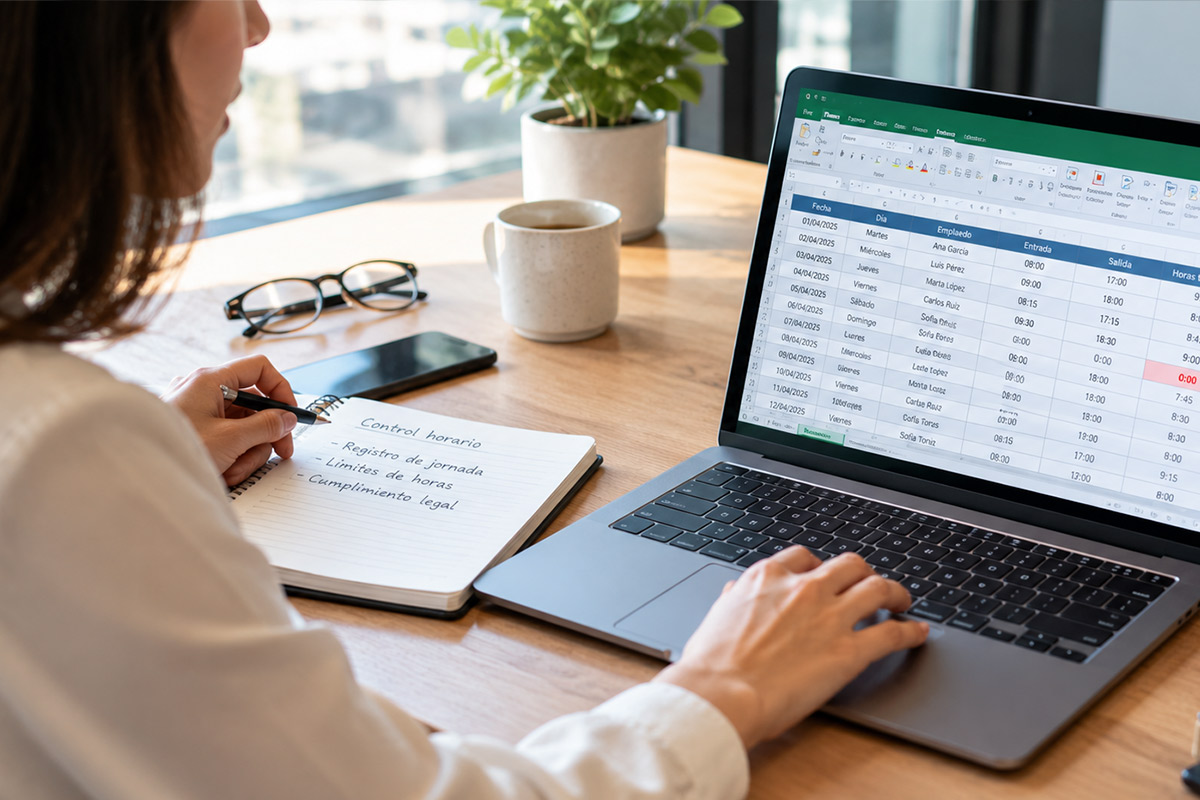 Control horario en Excel: riesgos y límites frente a la ley